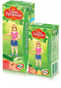 Сок "Сады Придонья" Яблоко персик с 5мес 200мл